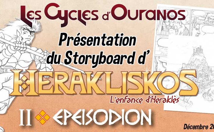 Présentation du storyboard du second volume des Cycles d'Ouranos