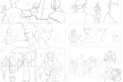 Page 12 des Cycles d'Ouranos version Storyboard et préparatoire