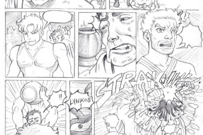 La page 5 du storyboard du volume 2 d'HERAKLISKOS par ReginHart